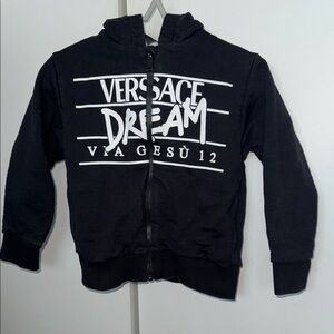 430.00 Versace Kids Black Hoodie